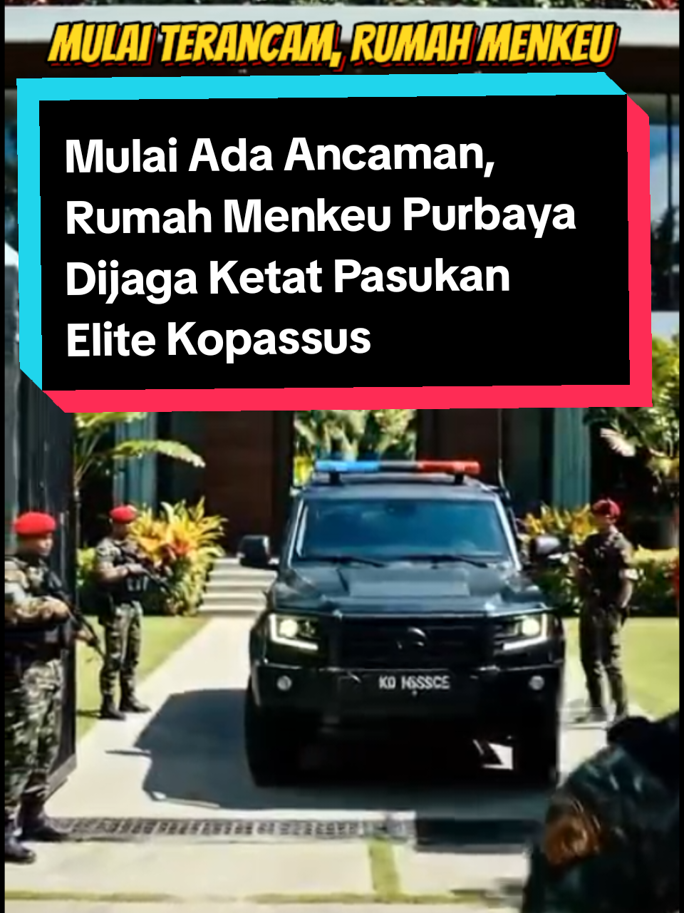 #purbaya terancam, rumahnya dijaga #pasukanelite #kopassus 