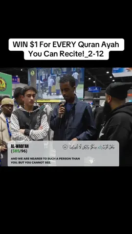 WIN $1 For EVERY Quran Ayah You Can Recite!_2-12