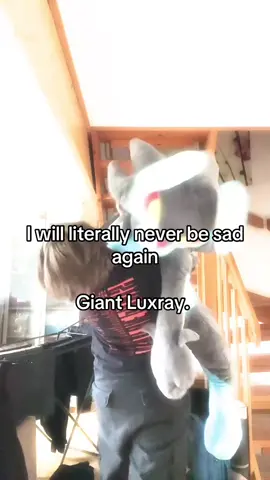 I’m so normal about this guy  #pokemon#lifesizepokemon#luxray#pokemonplush 