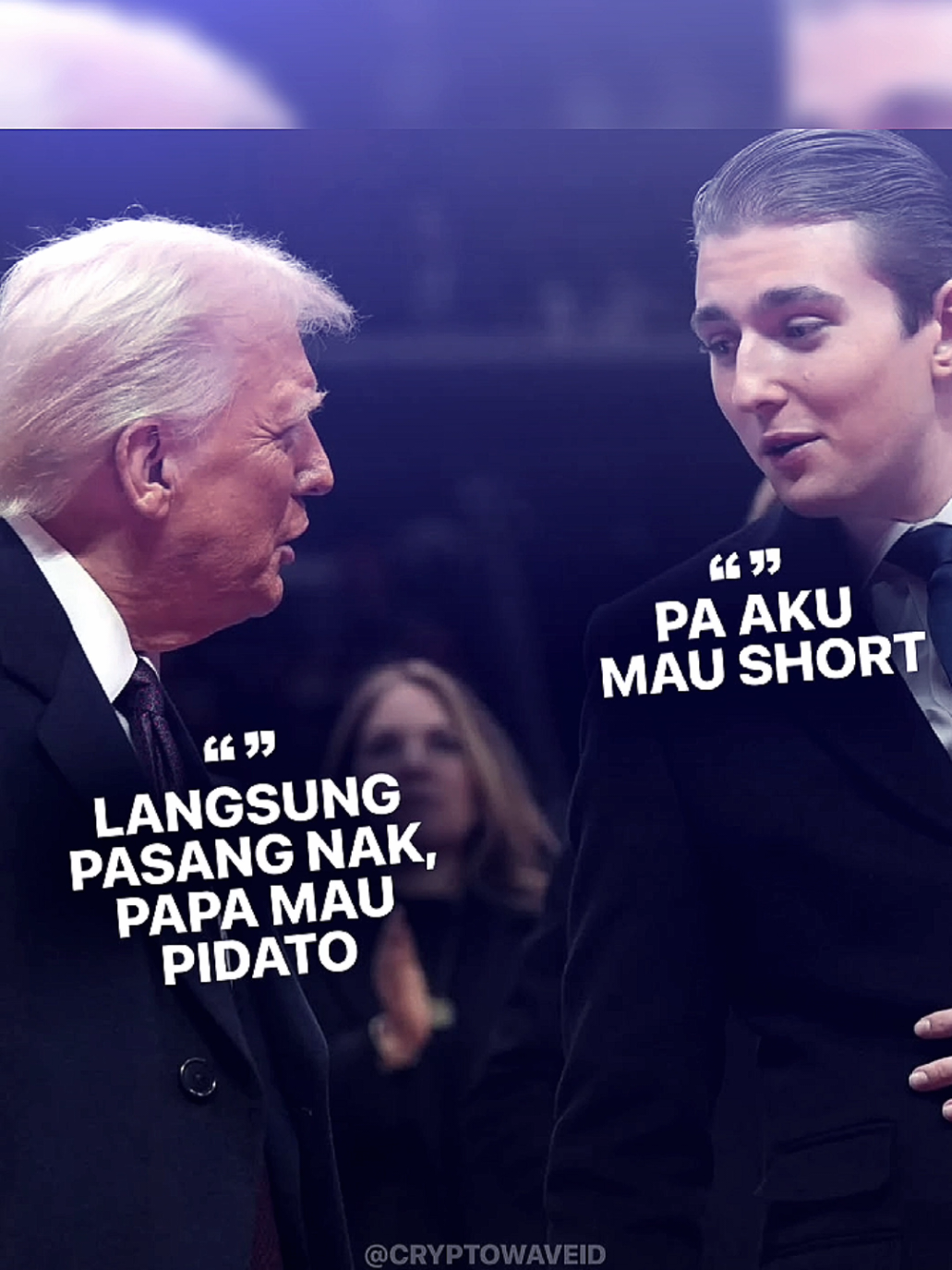 Info kelasnya Barron Trump? 👀 #cryptowave #triv #gabrielrey 