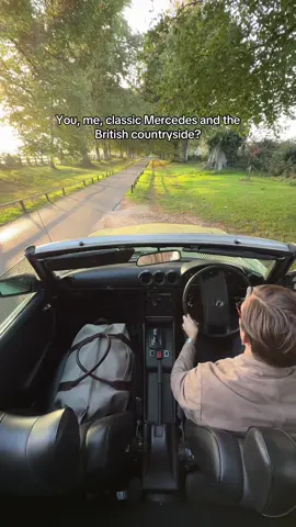 I’ll pick you up at 8? #countryside #mercedes #car #luxury 