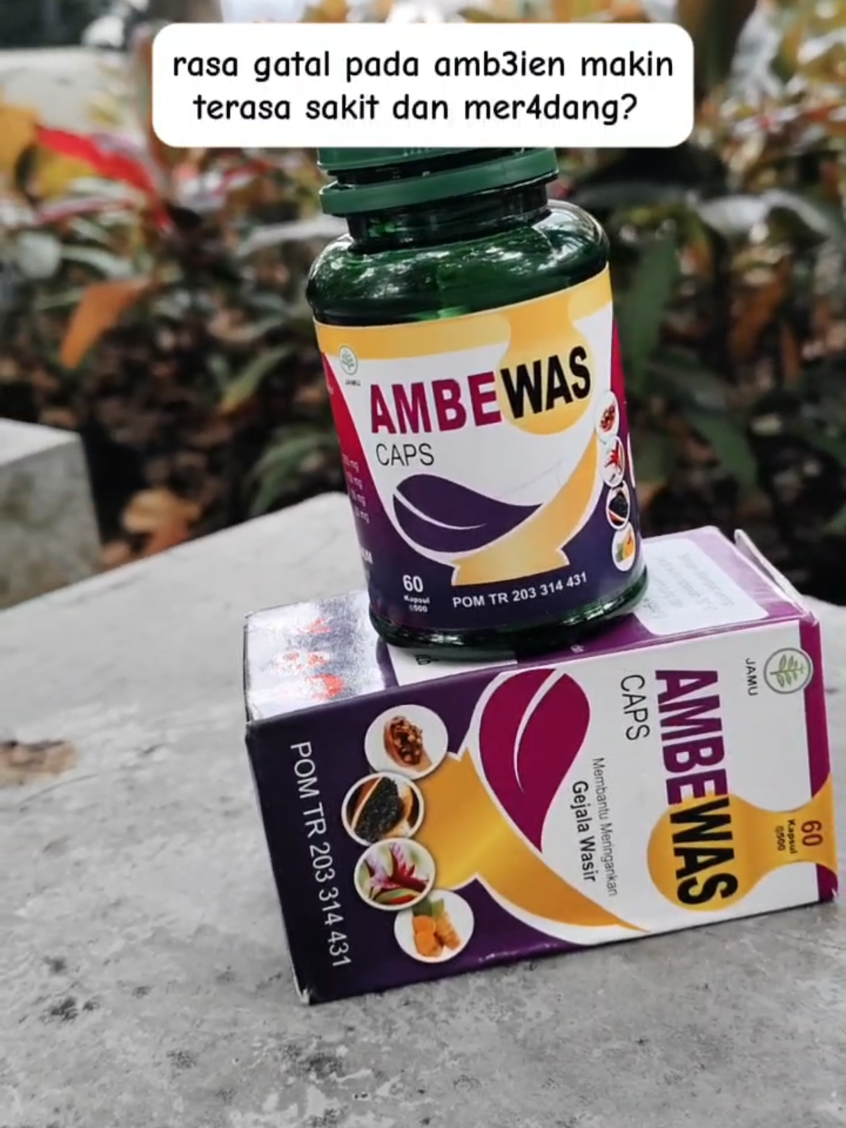 udah saatnya nih bantu redakan amb3ien dengan ambewas ini #ambewas #wasir #ambeien #xybca #fyp 