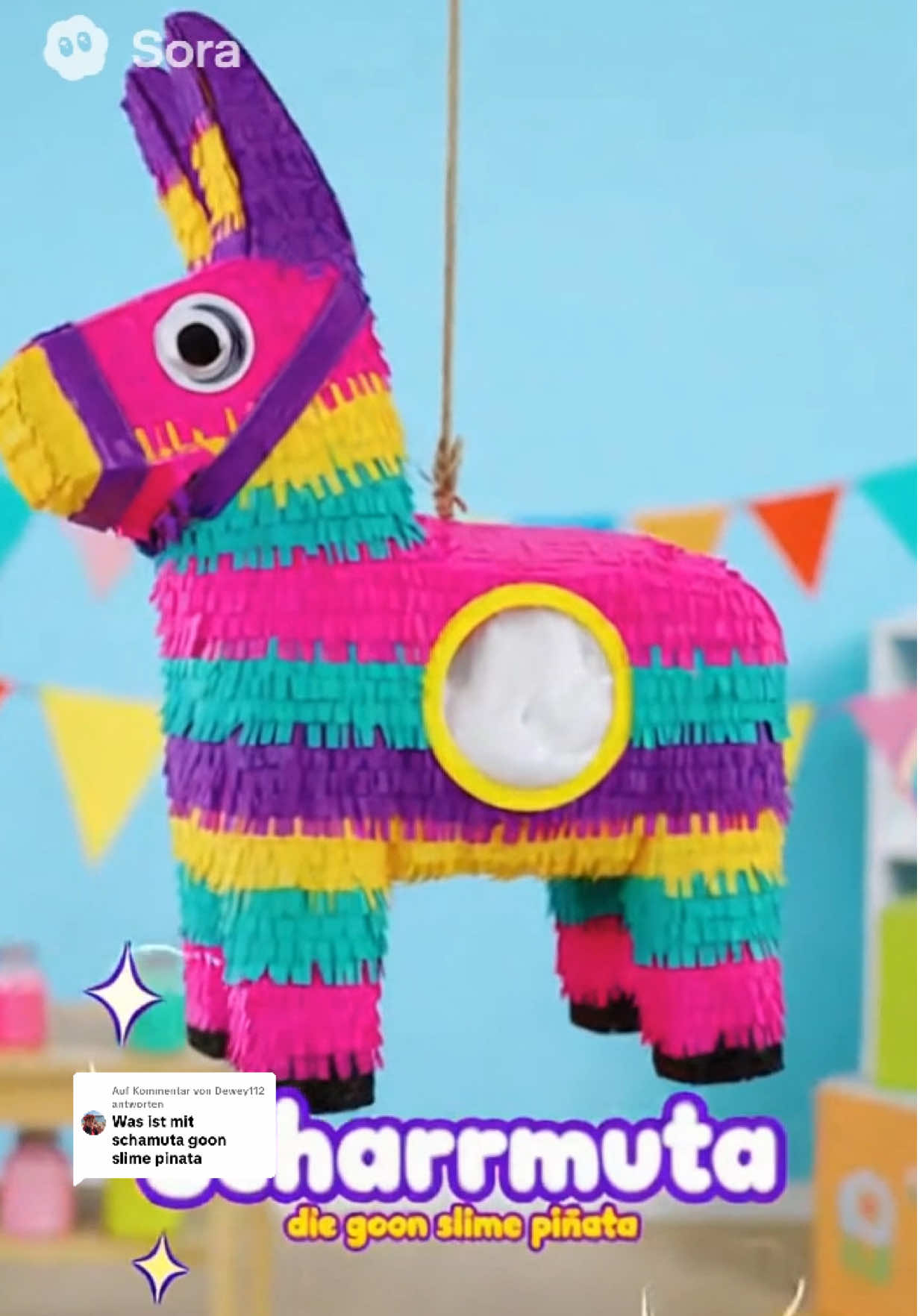 Antwort auf @Dewey112  Scharmuta die Goon Pinata 🪅  #pinata #slime #spielzeug #sora #deutsch 