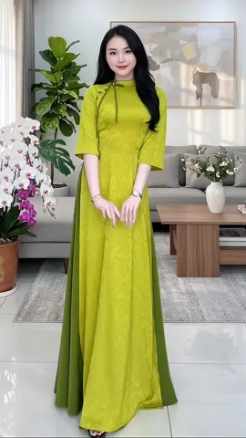 Áo Dài Gấm Cao Cấp Tơ Cổ Lệch Phối Nơ và Cúc Trẻ Trung Dáng Ôm Truyền Thống #aodai #aodaitruyenthong #xuhuong #thoitrangnu #viral 