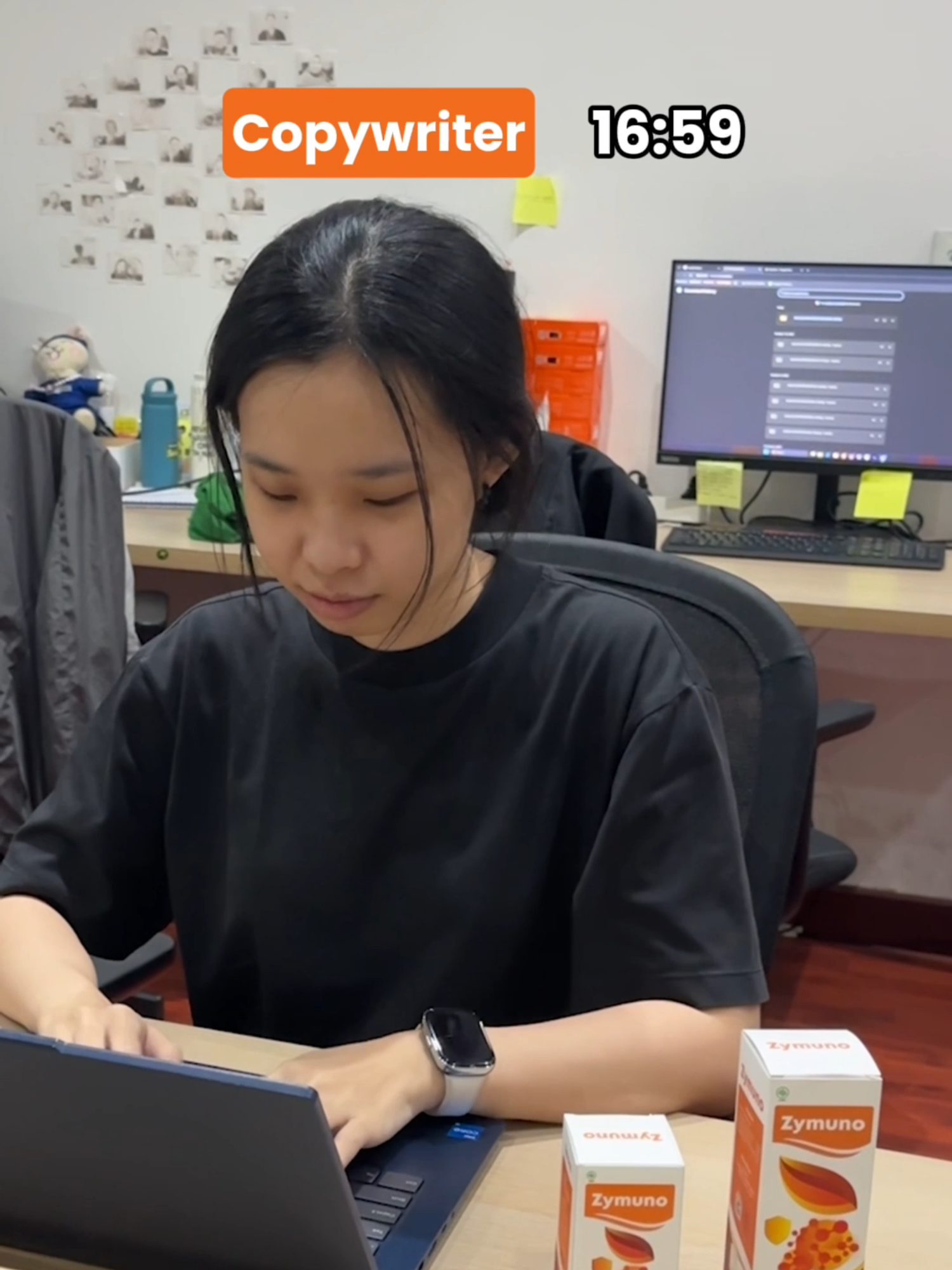 Namanya juga editor, pantang pulang sebelum lelah letih lesu lunglai. #haloviina #zymuno #zymunoherbal #madu #imunitas #fyp #pulangtenggo