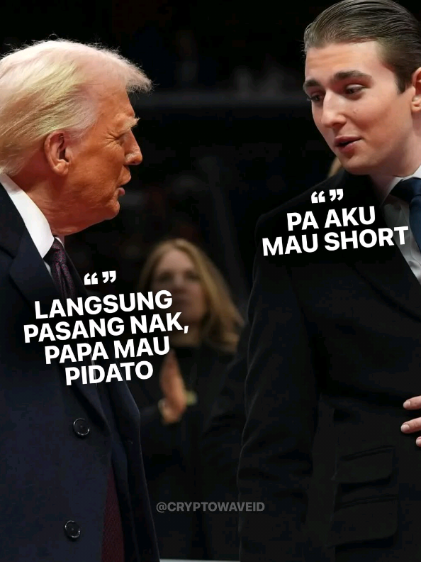 Kalau Anak nya Trump Buka Kelas Berbayar Kalian Mau Ikut Join Kelas Nya Gak Nih 🤭☺️ #donaldtrump #barontrump #cryptowave #trending #fyp 