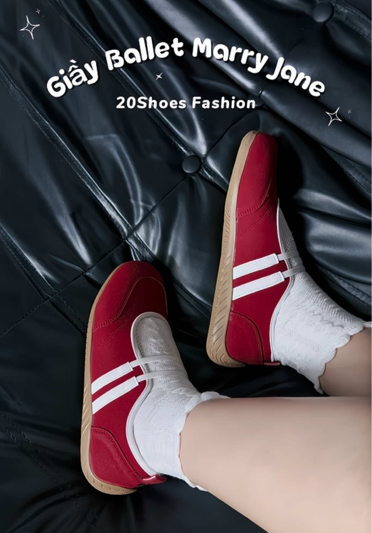 Form lên chân gọn xinh nhó 💕✨ #20shoesfashion #giayballetmaryjane #giayballet #giaythethao #thoitrang 