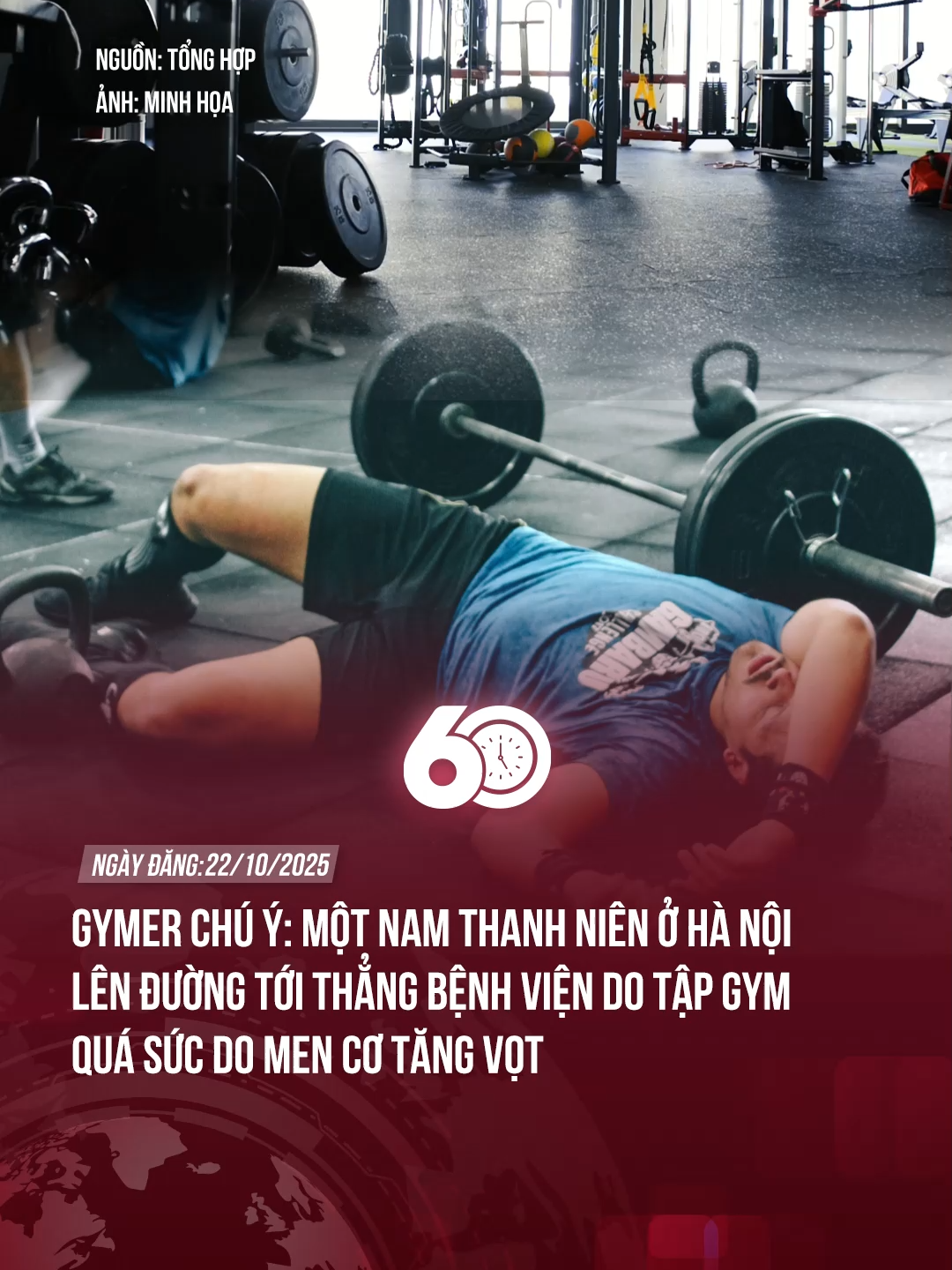 ANH EM GYMER HẾT SỨC CẨN THẬN NHÉ #60giay #theanh28news #theanh28