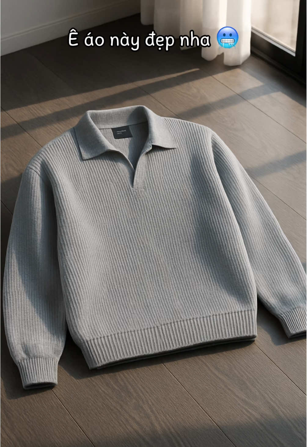 Áo thun tăm cổ V trụ DAVUBA dài tay #sweater #xuhuong #davuba 