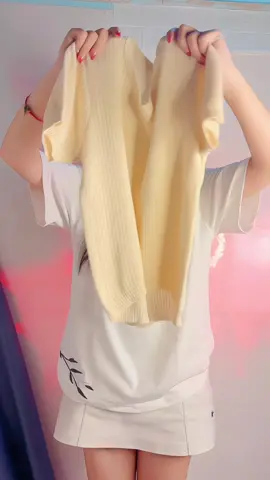 Áo dệt kim ngắn tay hótt trend #aothun #TIKTOK #thinhhanh 