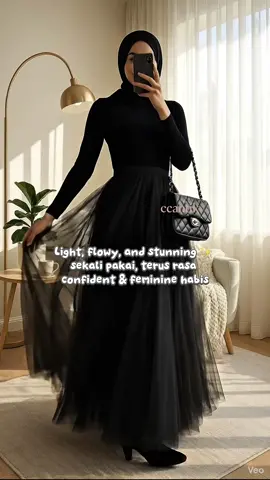 Klik untuk tengok warna lain, semua lawa gila ✨ #OOTD #fyp #ootdmuslimah #tutuskirt #skirt 