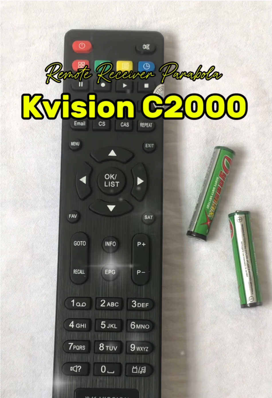 Tonton acara favoritmu tanpa ribet! 🎯 Remote simpel & praktis siap pakai 👌🏻✨ 🛰️ Cocok untuk STB Parabola Kvision ⚡️ Respons cepat & mudah digunakan 📌 Tanpa setting tinggal pakai #remotekvision #parabola #stb #elektronikrumah #fyp 