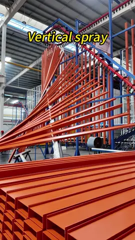 Real shot of the factory spraying line#profile #spary#aluminum #aluminumprofiles #alibaba #sourcefactory #huajian 