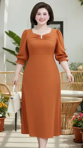 Đầm maxi trung niên tặng mẹ form dài đính nút tay có bo chun #VayDepTrungNien #Thoitrangtrungnien #thoitrangbigsize #MacDepMoiNgay #xuhuong 
