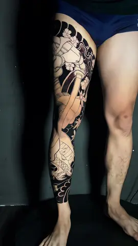 Buổi đầu cho full chân nhật cổ #tattoo #tattoos #tattooartist #hinhxamdep #abahoatattoo 