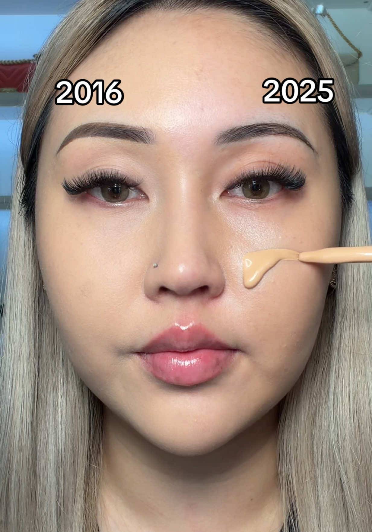 2016 vs 2025 makeup?! #fyp #2016 