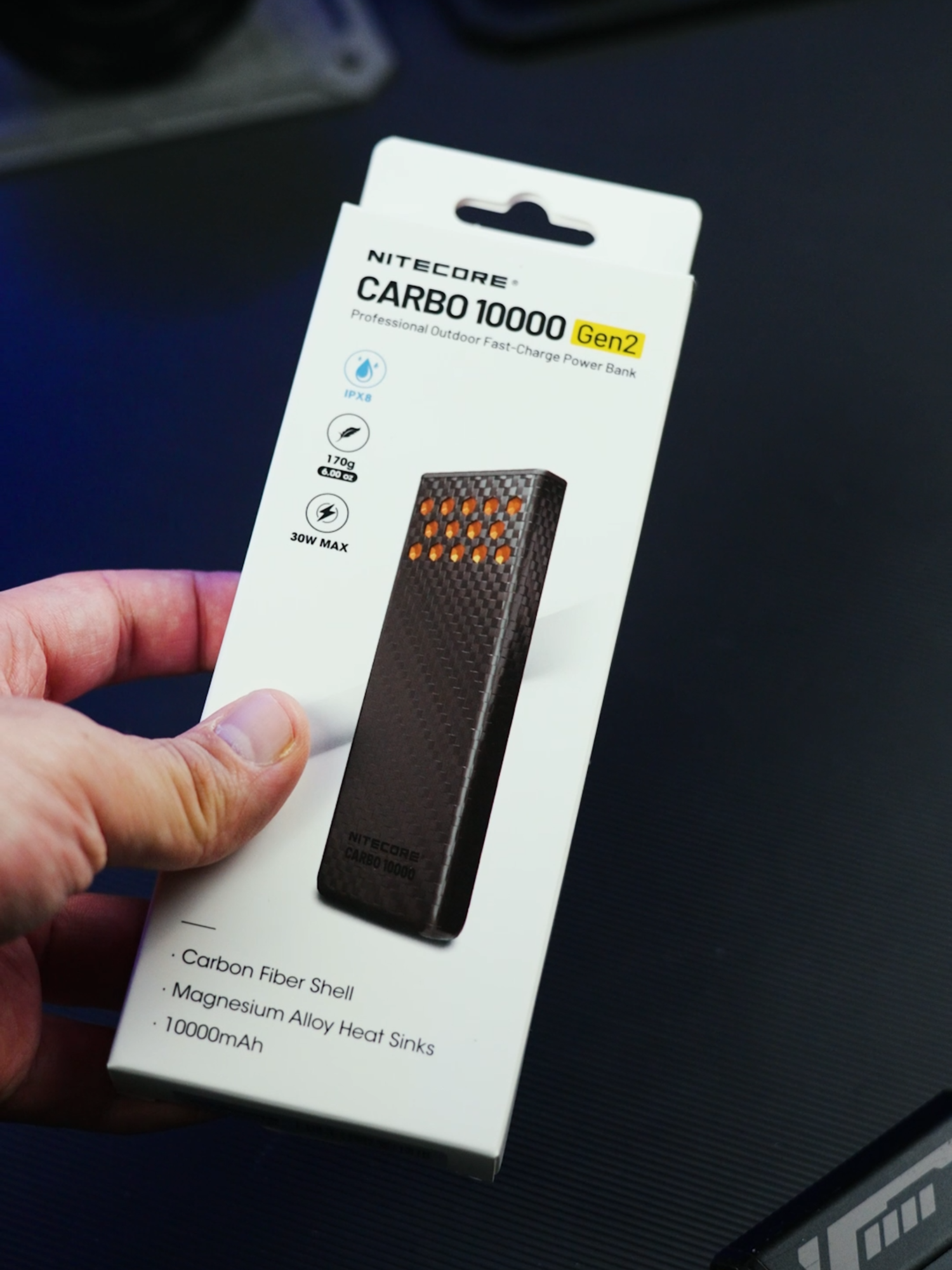 Unboxing! The NITECORE CARBO 10000 Gen2 Professional Outdoor Fast-Charge Power Bank supports up to 30W two-way fast charging.#NITECORE #powerbank #CARBO10000Gen2