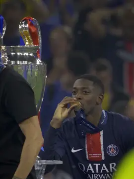 A lot can happen in 100 games. 💯❤️💙 #psg #dembele