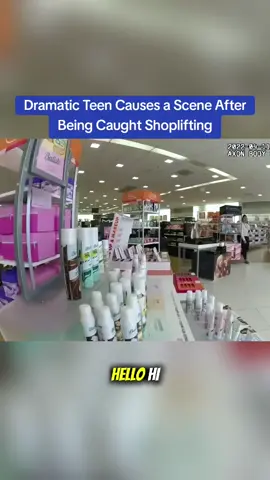 Dramatic Teen Causes a Scene After Being Caught Shoplifting #cops #copsoftiktok 