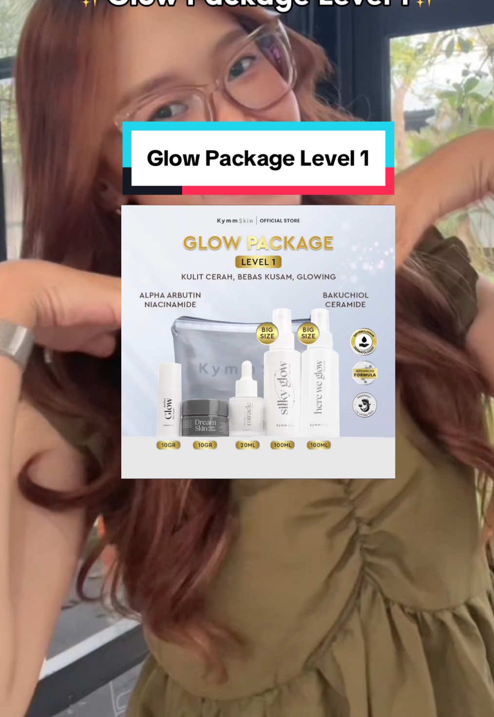 Cuss cobain Glow Package Level 1 dari Kymm Skin, lagi ada promo. Cek keranjang #kymmskin #glowpackagelevel1 #glowingbarengkymmskin 