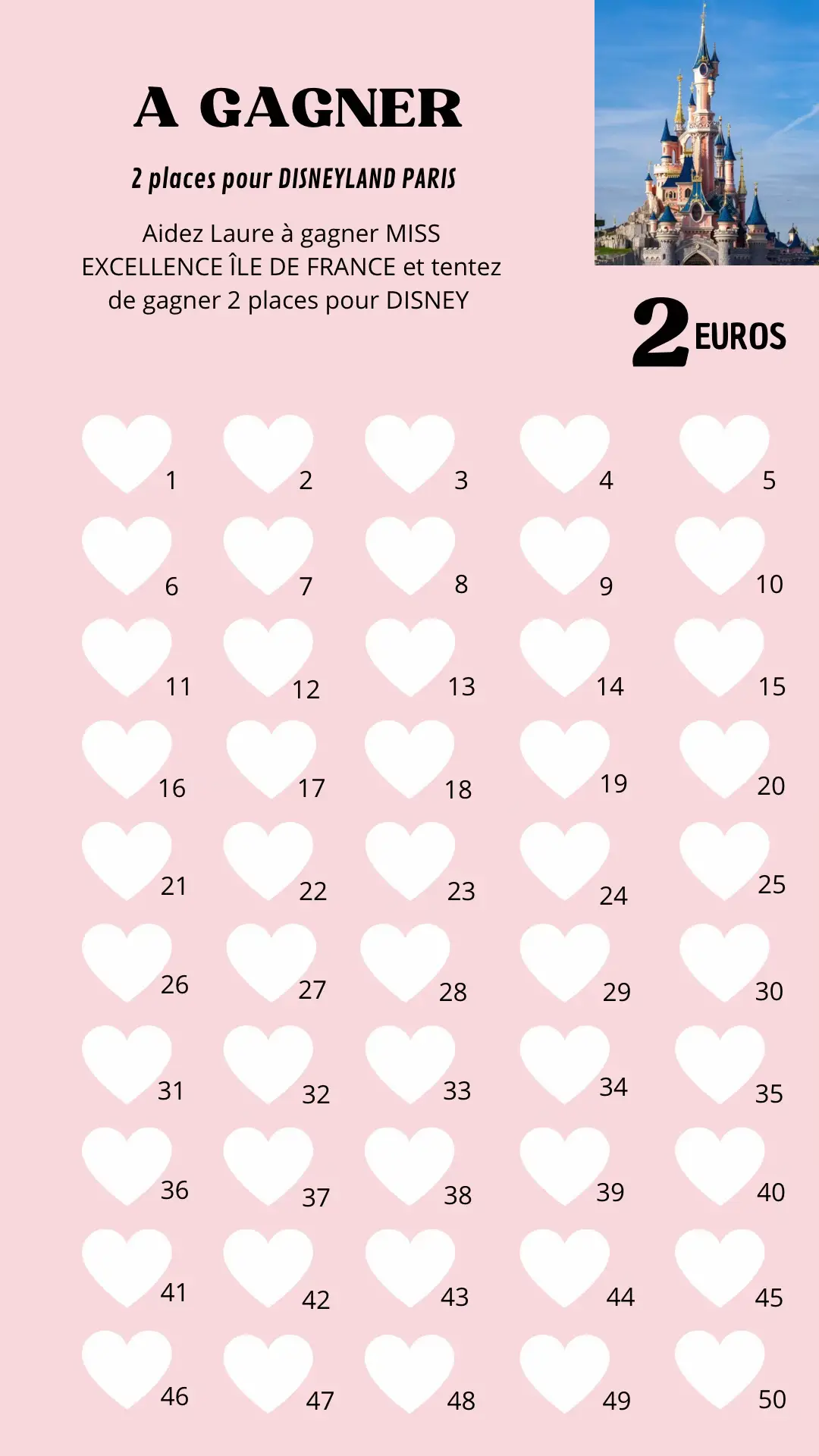 Écris moi pour prendre un numéro et tente de gagner 2 places pour disney 😍