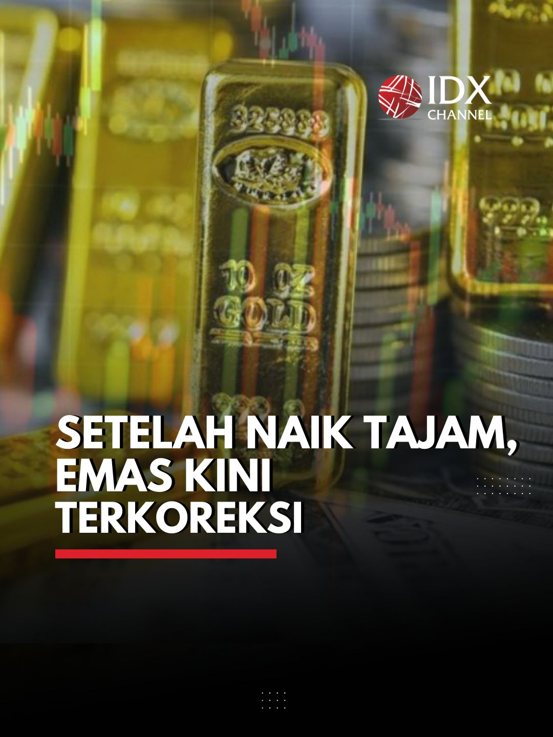 Harga emas mencatat penurunan harian paling tajam dalam lima tahun pada hari Selasa. Hal ini terjadi setelah para investor melakukan aksi ambil untung, menyusul reli kuat yang sebelumnya mendorong harga emas ke rekor tertinggi.#idxchannel #idxchannelcommunity