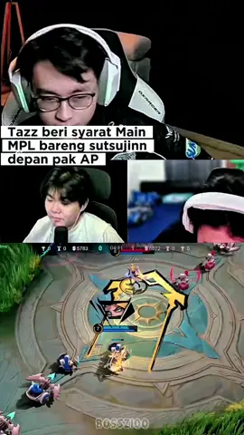 Tazz rela ga di gaji asal bisa main bareng Sutsujin 😯😯😯 #Sutsujin #Tazz #RRQHoshi #MLBB9TH #MLBB 