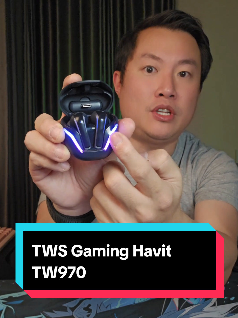Kalo mau beli TWS gaming, beli yang beneran gaming. Ini aja guys Havit TW970 dengan dongle sehingga delay hanya 18ms atau 0,018 detik. #twsgaming #bluetoothearbuds  #earphonegaming #sipalingaffiliate #modalkontendoang 