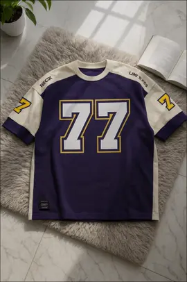 For the days you wanna look chill but still stand out. 77 Ice hockey vintage jersey- Clean, comfy, classic #rugbyshirt #hiphopvibe #streetfit 