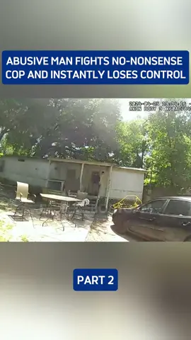 abusive man fights no-nonsense cop and instantly loses control#bodycam #cops #police #2 