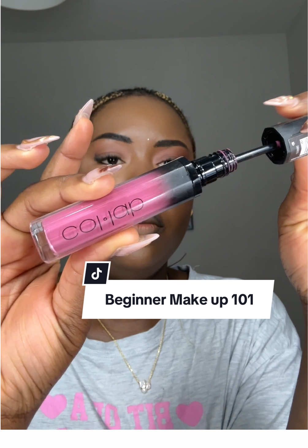 My Beginner Make Up look ! They said we should post our content. I was contemplating of not posting cos I’m a novice but oh well I did.  Products used: Moisturizer @POND’S  Primer- The Face glue, Brow pencil, butter gloss @NYX Professional Makeup  Foundation- Sephora Best skin ever @Sephora Collection  Pressed powder and finish spray and lip gloss @loréal paris usa  Concealer @Too Faced  Concealer @coverfx  👄 @collabmakeup  Blush @elfcosmetics  Brow gel @SHEGLAM  #makeuptutorial #chloediaryx #MakeupRoutine 