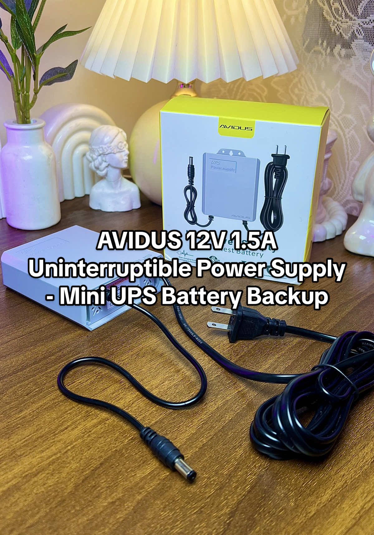 AVIDUS 12V 1.5A Uninterruptible Power Supply - Mini UPS Battery Backup for WiFi Router Modem and Outdoor CCTV Security Camera #ups #powersupply #avidus #aviduspowersupply #upspowersupply 