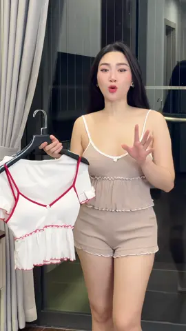 Bộ ngủ xinh yêu mấy chục cành hoyy #bomacnhaxinh #donguxinh #xuhuong 