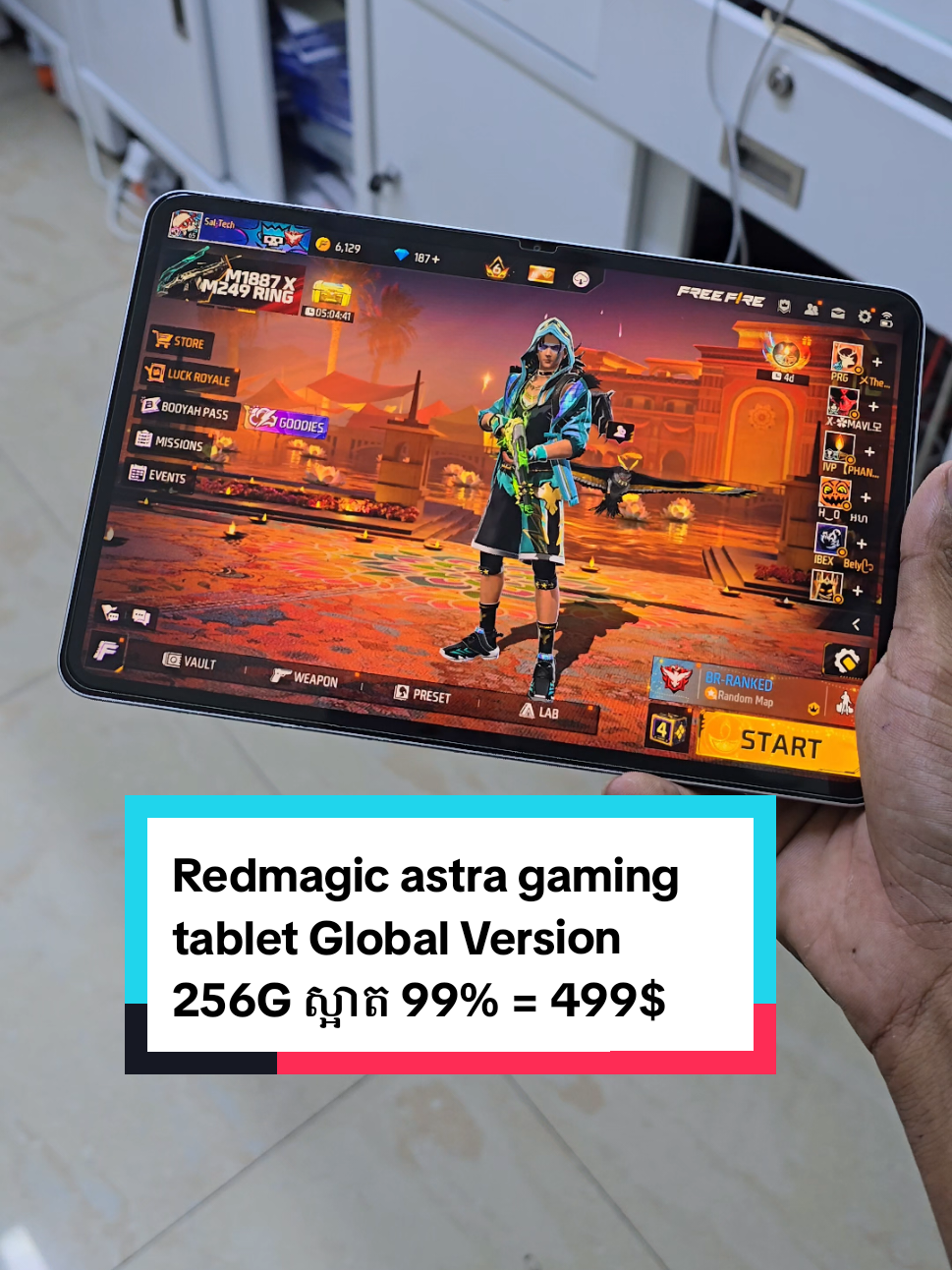 Redmagic astra gaming tablet Global Version 256G ស្អាត 99% = 499$ 