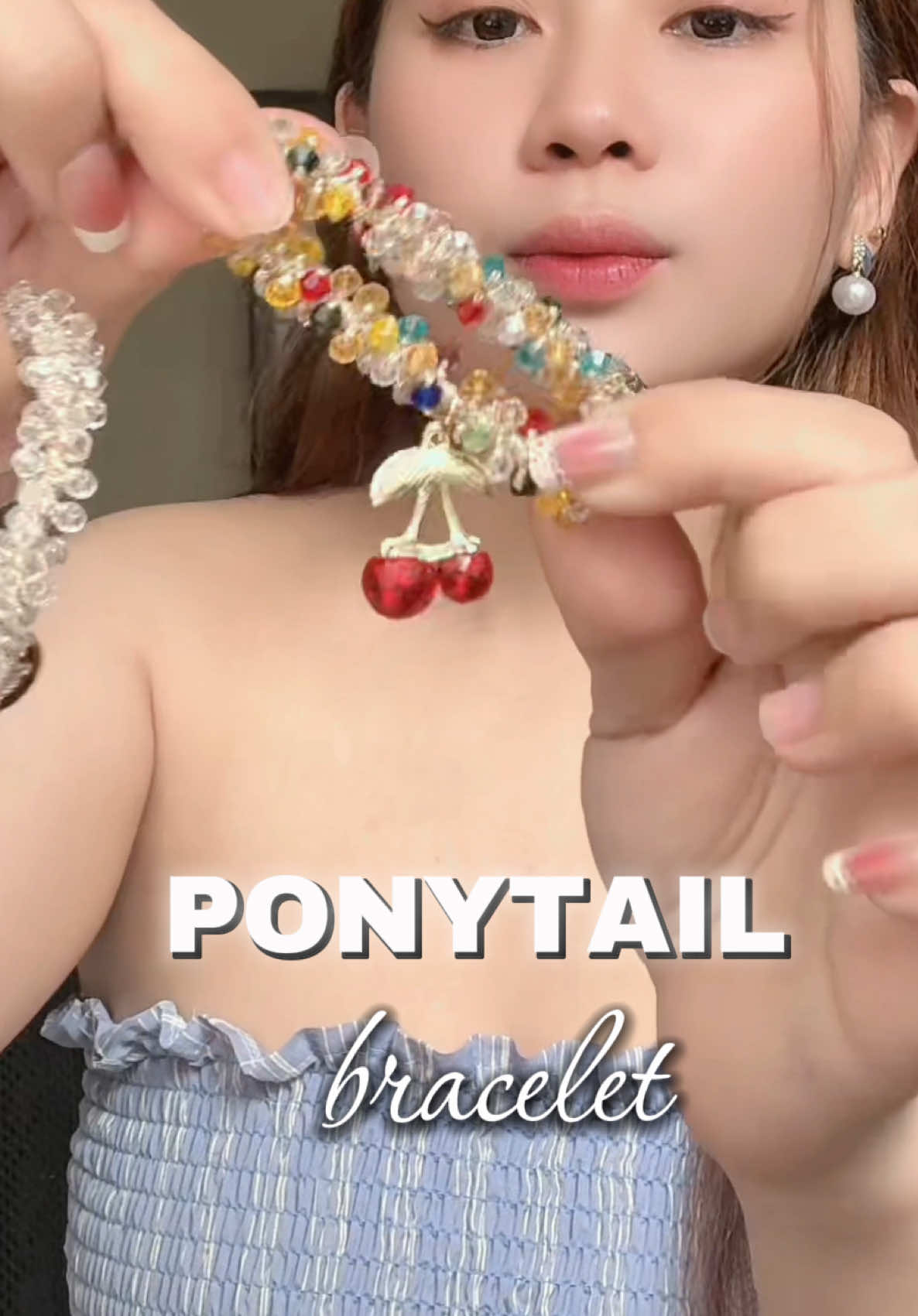Ponytail na bracelet? or bracelet na ponytail? hahahahha Dual use hair tie #ponytail #ponytail #hairtie #fashion #bracelet 