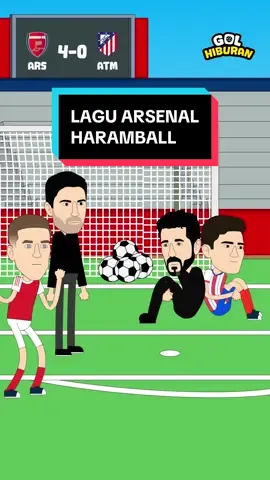 Katanya Arsenal maennya haramball bang, kok bisa bantai-bantai? #animasibola #arsenal #ligachampions #fyp #golhiburan 
