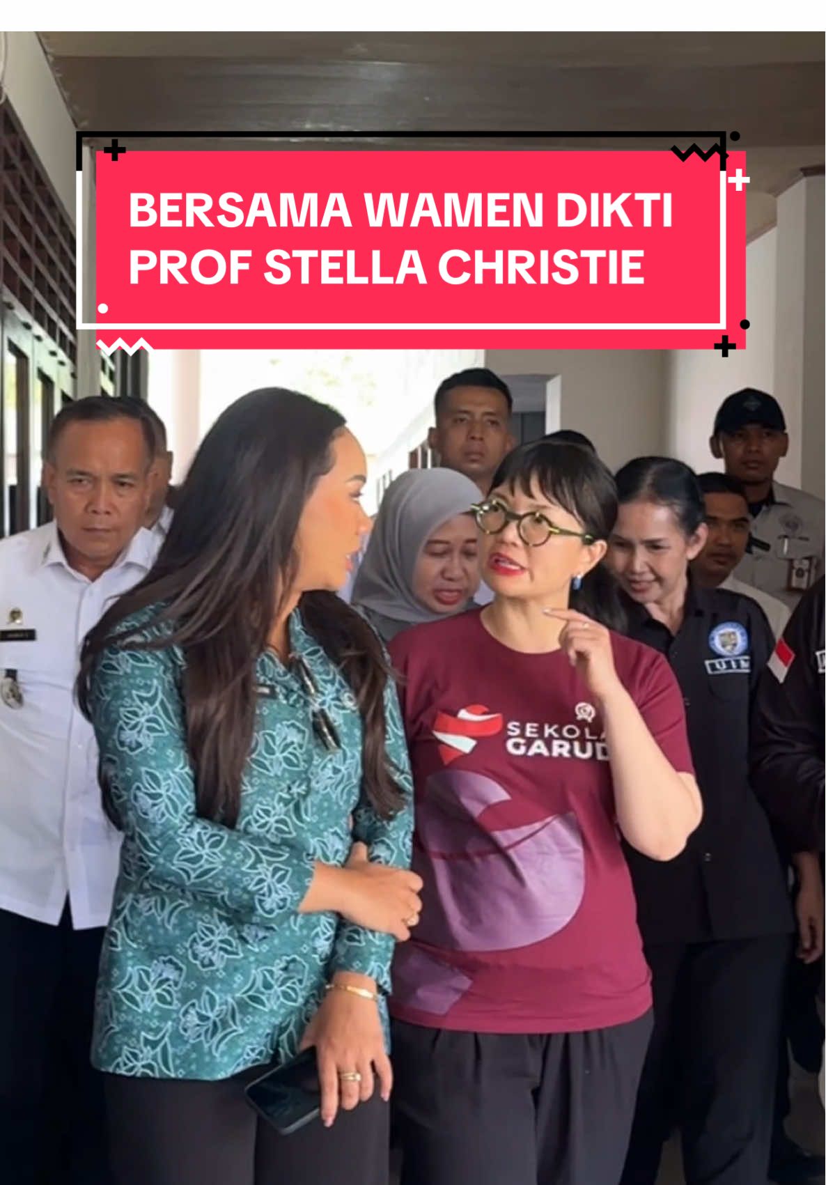 Bersama Wamen Dikti @Prof Stella Christie 🙏🏻🥰 #wamendikti #kabinetmerahputih #stellachristie #uim #lampungselatan 