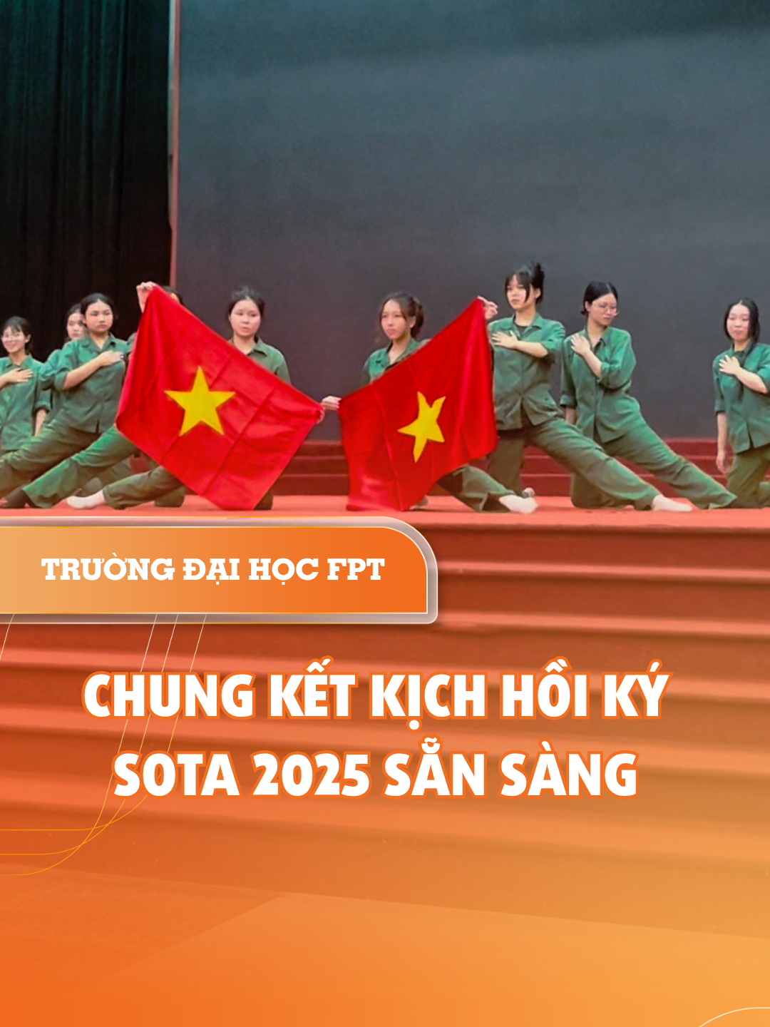 Sota - Đêm chung kết Kịch Hồi Ký – nơi cảm xúc vỡ òa, những câu chuyện được viết tiếp trên sân khấu ✨ Đội nào sẽ chạm đến trái tim khán giả và giành ngôi vương đêm nay (22/10/2025)? Hãy cùng đón chờ màn thể hiện của các chiến sĩ K21 tại SOTA nhé! 🔥   #TruongDaihocFPT #FPTU #GDTC  #Tháng_Rèn_Luyện_Tập_Trung #K21 #SOTA