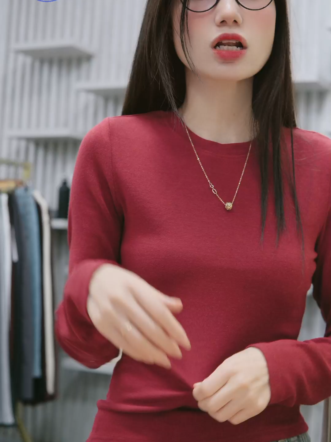 Áo thun trơn dài tay cổ tròn #aothundaitay #aogiunhiet #aothunnu #xuhuong