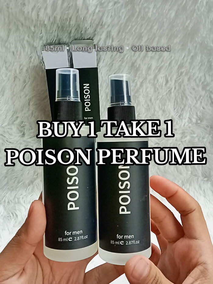 Buy 1take 1 poison perfume for men .  grabeeh ang mura na lang 😱#perfume #perfumeformen #poison #poisonperfume 