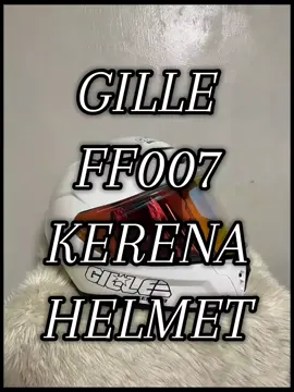 Two tone full face motorcycle helmet for women and men with clear and revo-lenses, doubled-ring strap, anti-fog and UV protected shield. #gillehelmet #helmet #fyp #trending #edit 