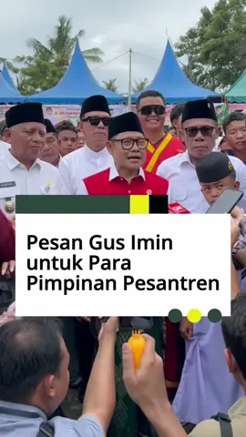 Gus Muhaimin serukan kepada para pimpinan pesantren untuk menyiapkan para santri agar memiliki kemampuan yang terampil dan tangguh.  #pkb #harisantrinasional @A Muhaimin Iskandar 