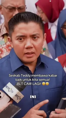Ada kabar baik nih! Kapan lagi dapet BLT 900 ribu! Dengerin nih info lebih lanjut dari Seskab Teddy! 🤩🤩 #teddyindrawijaya #letkolteddy #seskabteddyindrawijaya #tiw #blt 