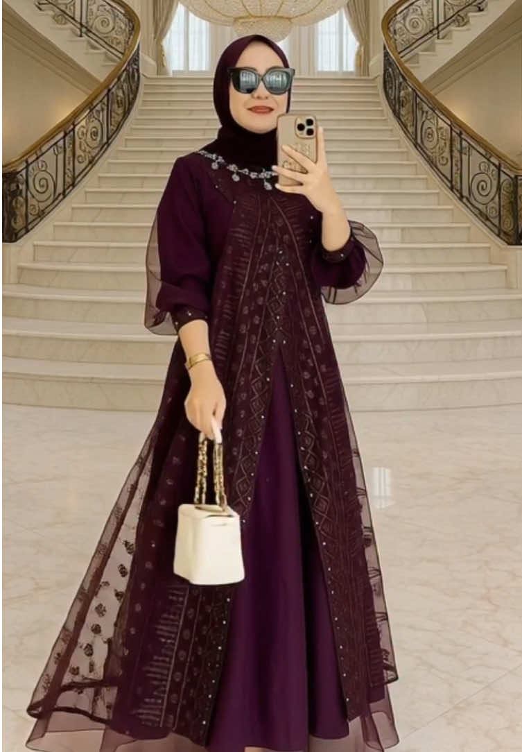 Keyla Dress Tille Brokat Full Furing Mix Payet Mutiara Mewah#dressbrukat#dressmewah#dresspremium#dresskekinian#fyp