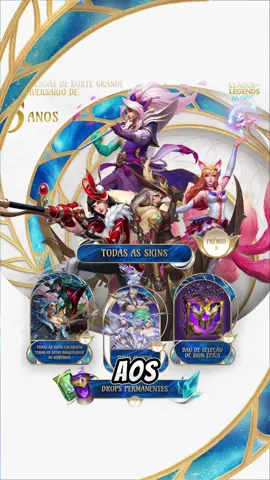 LIVE EM COMEMORAÇÃO AOS 5 ANOS DO WILD RIFT! • • • • #Rinka #Wildrift #LeagueOfLegends #Lol #WR 