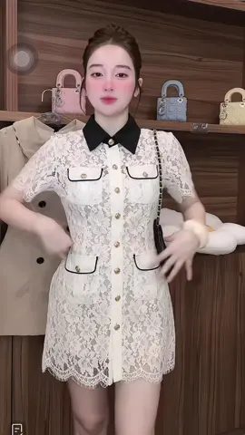 Váy ren new shop em về sẵn #huyenthuhoang #xhtiktok #viral #trending 