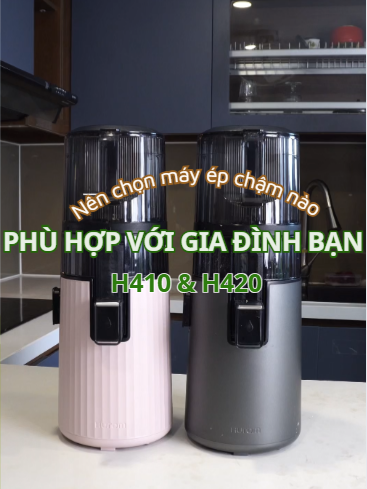Nên chọn máy ép chậm nào giữa máy ép chậm Hurom H410 và Hurom H420???? #hurom #suckhoe #mayepcham #mayephurom #mayhurom #h410 #h420#huromh410 #huromh420 #fyp #mayeptraicay #mayephoaqua