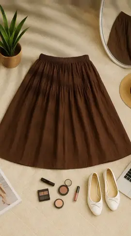 Rok Panjang Katun Korean Style #belilokal #bawahanwanita #rokkatun #racuntiktok #fypage 
