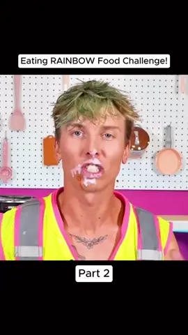 Eating RAINBOW Food Challenge!