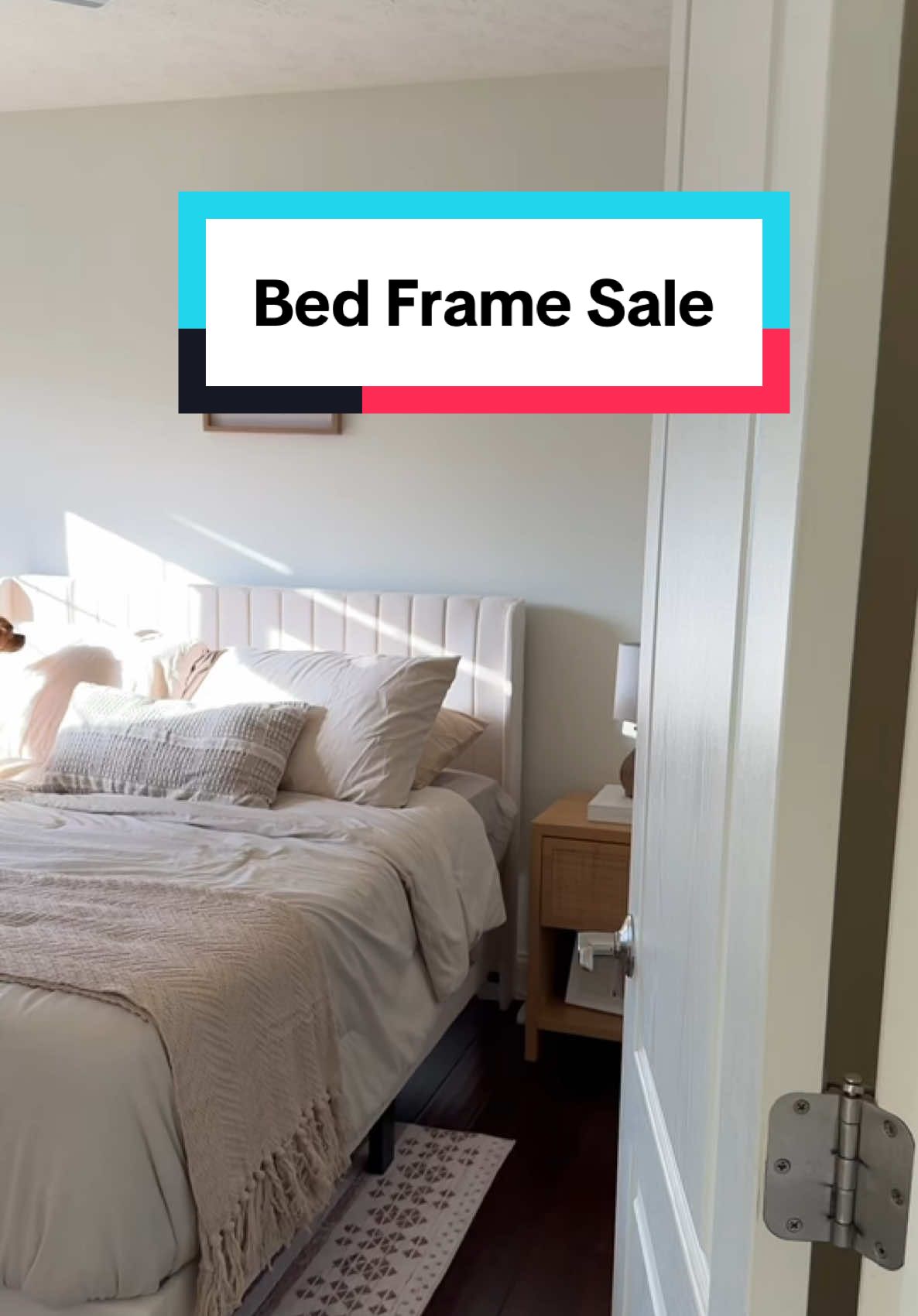 My bed frame is on SALE!!!!🚨 the sale is from October 23 to October 29 so grab it while on sale! #yaheetechbrandselect #bedframe #bedframes #bedroom #bed 
